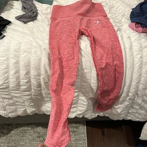 pink gym shark leggings
